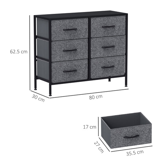 Dimensions of the fabric chest of drawers and one drawer