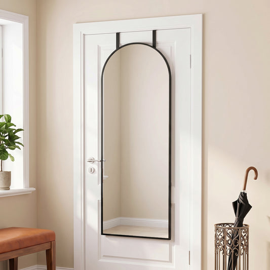 HOMCOM Full Length Hanging Mirror in Black