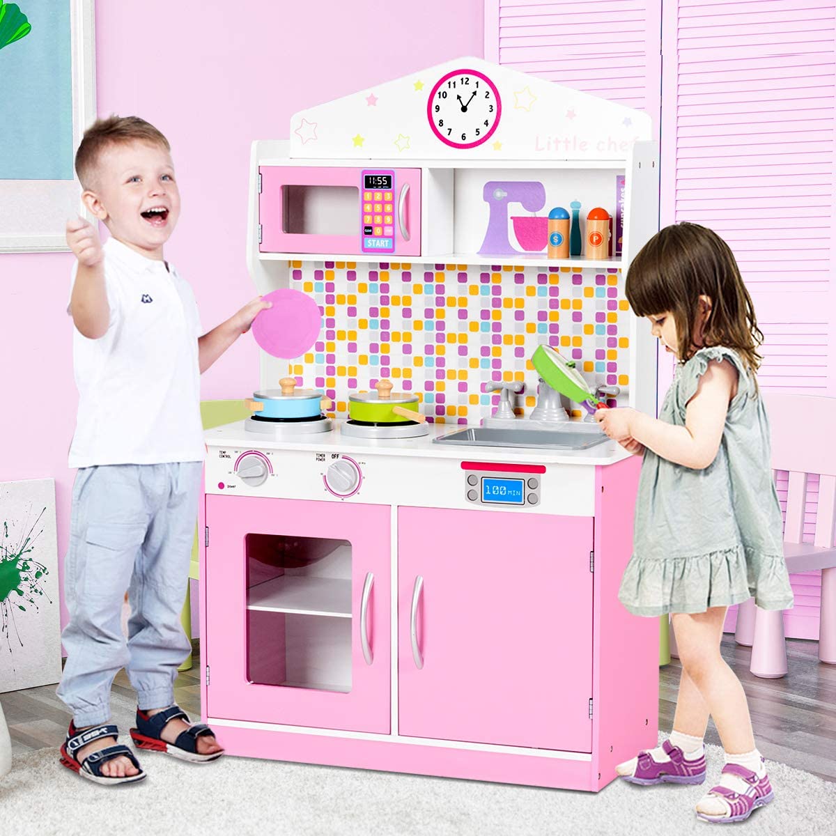 Kids Cooking Pretend Play Toy Set