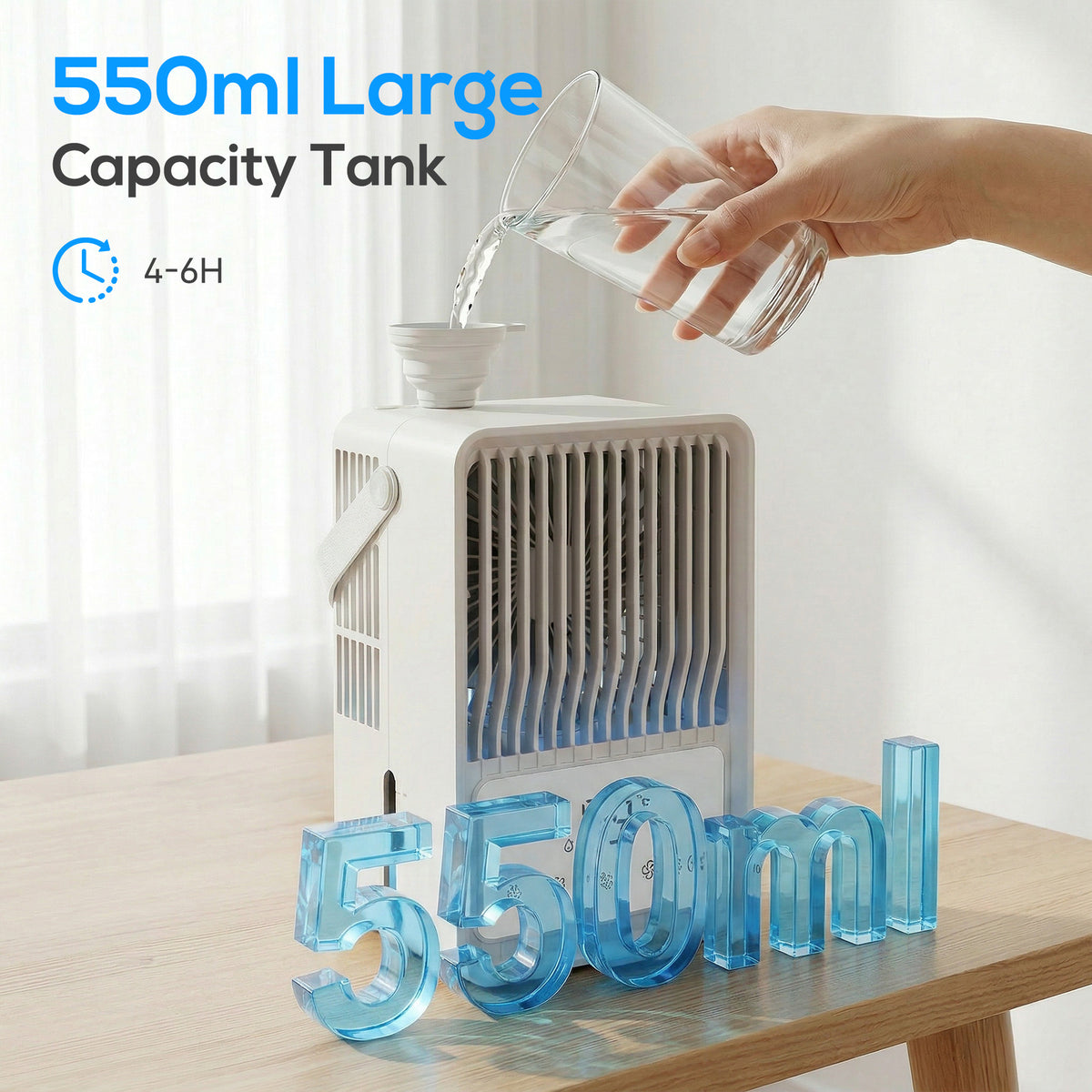HOMCOM Portable Air Conditioner in White