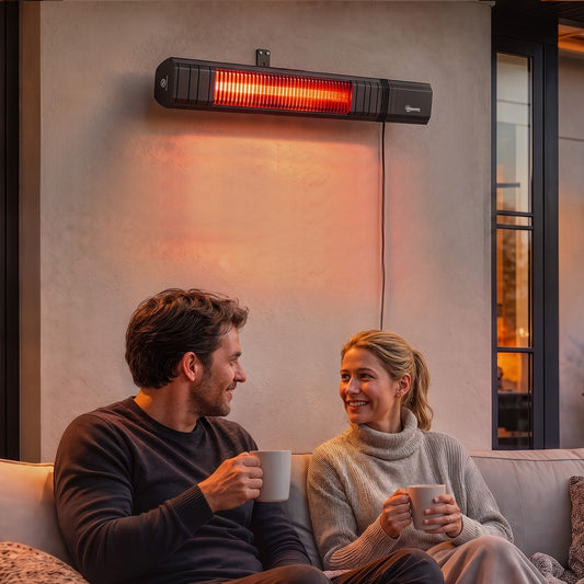 Outsunny 2000 W Electric Infrared Patio Heater in Black
