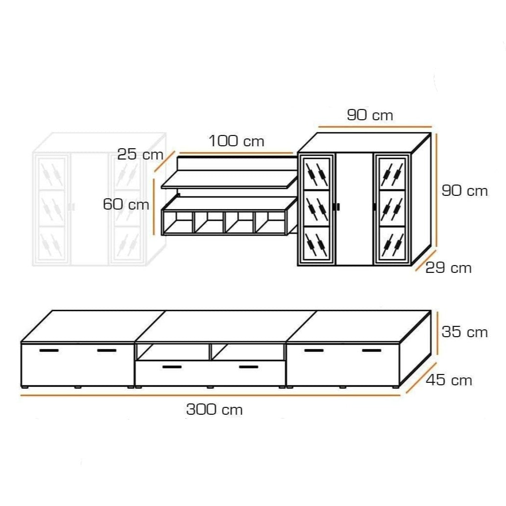 Quadro Gloss Entertainment Unit