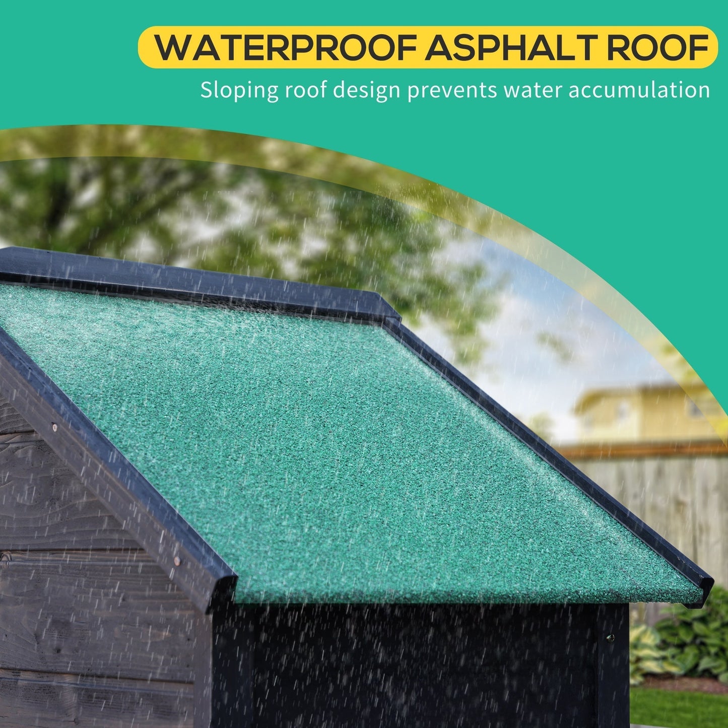 مظلة حديقة أوتسني، مظلة حديقة خشبية بـ 4 طبقات، 3 أرفف، خزانة أدوات البستنة قابلة للقفل ببابين - رمادي
