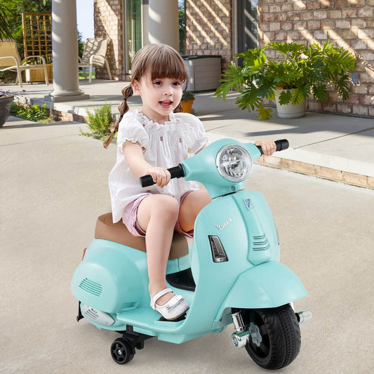 6V Kids Ride on Motorcycle Vespa Licensed in Green