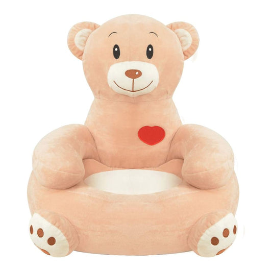 Plush Children's Chair Brown Bear
