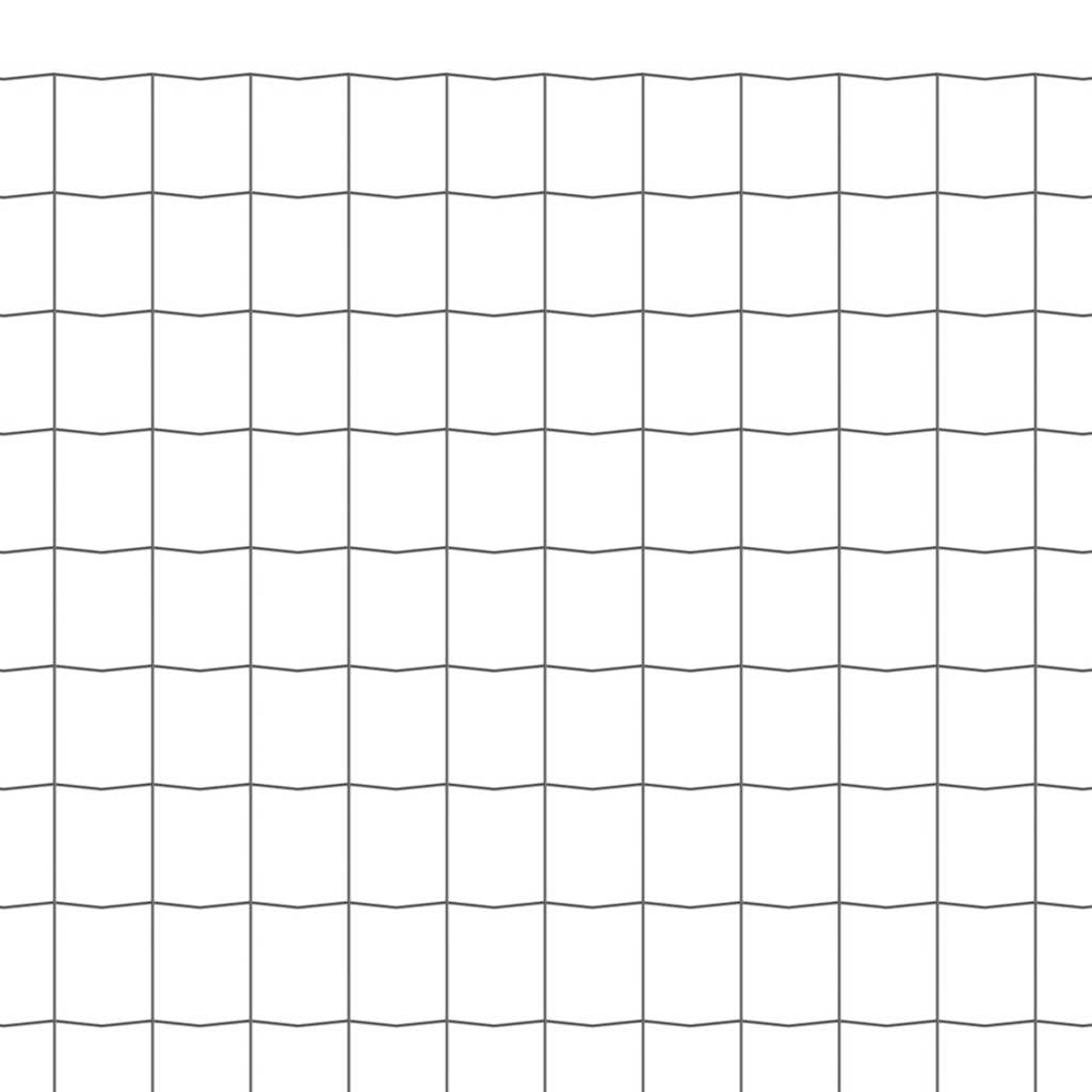 vidaXL Wire Fences PVC-coated iron Grey 4