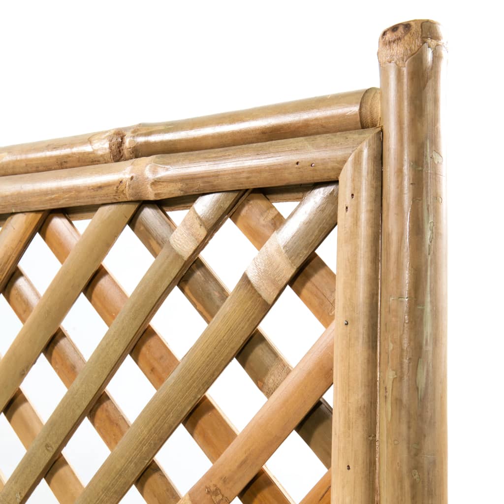 vidaXL Garden Raised Bed | Natural Bamboo | 70x30x135 cm | Decorative Inlays 6