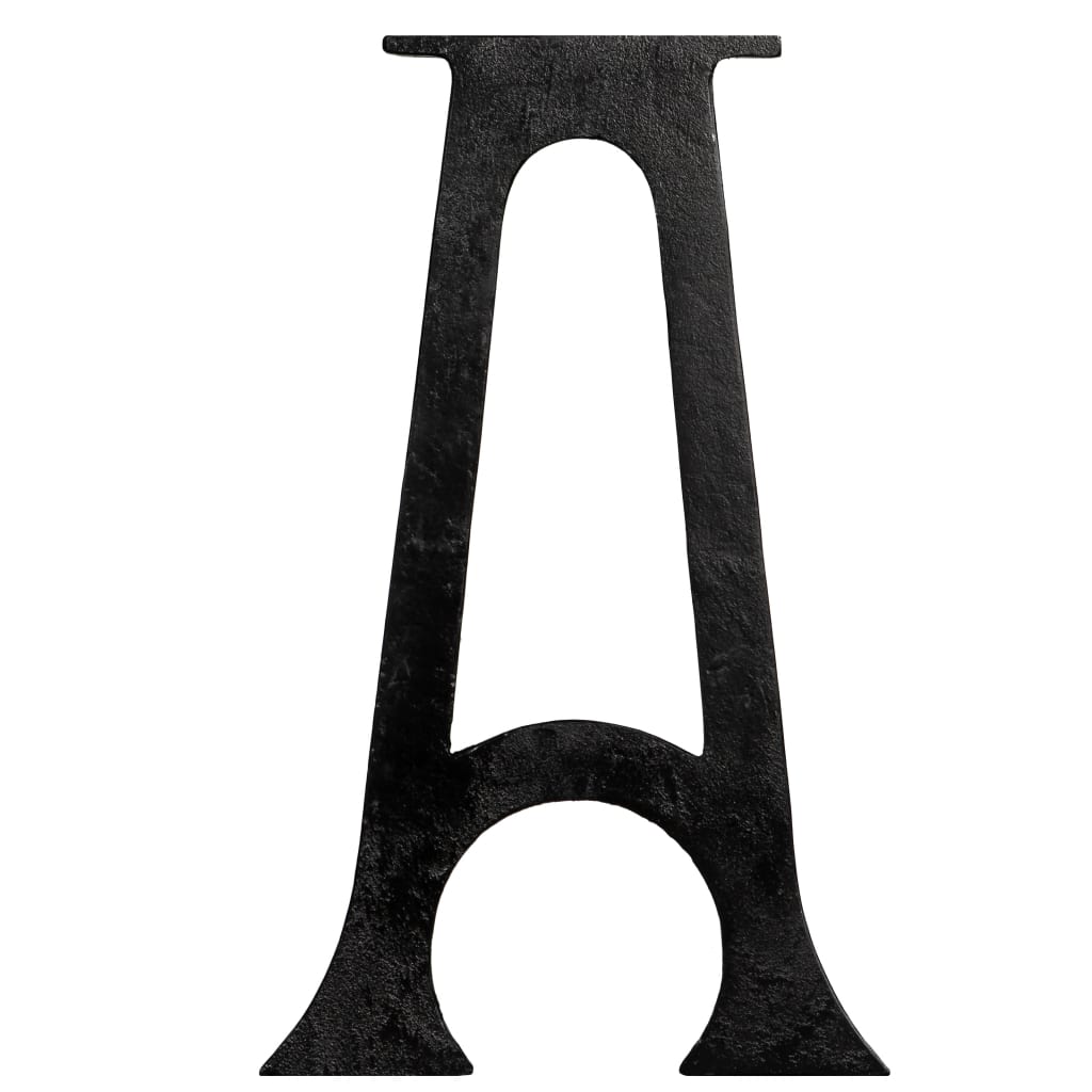 vidaXL Bench Leg | Set of 2 | Black | Cast iron | Medium | Durable 6