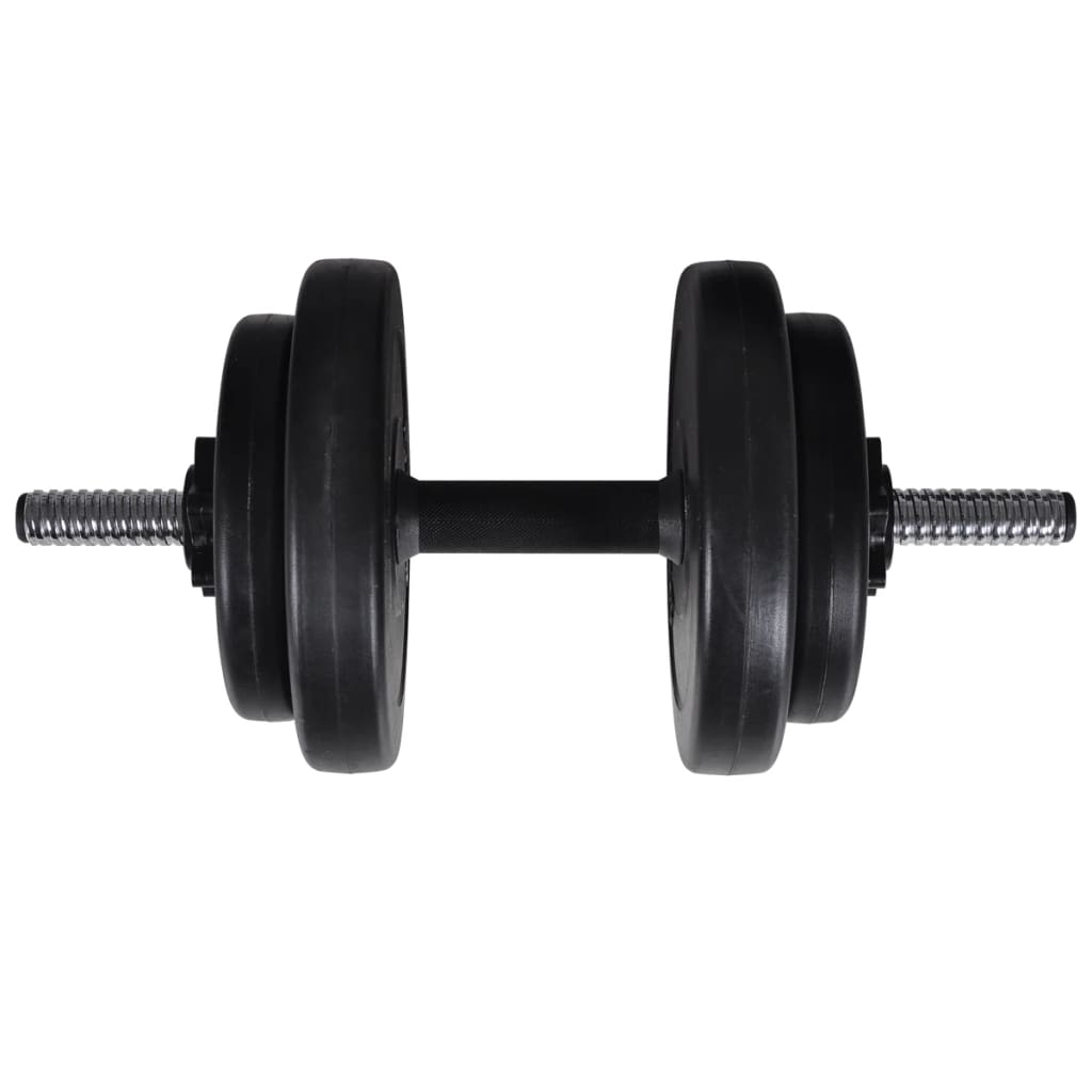 Weight Bench with Weight Rack, Barbell and Dumbbell 60.5 kg