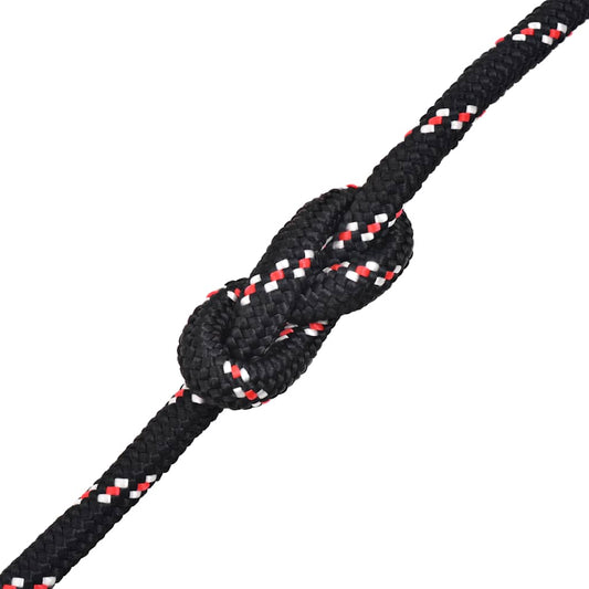 143811 vidaXL Marine Rope Polypropylene 12 mm 250 m Black 2
