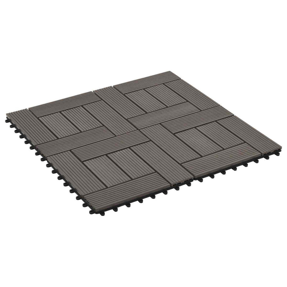 Decking Tile 30 x 30 cm WPC 11 Crosshatch