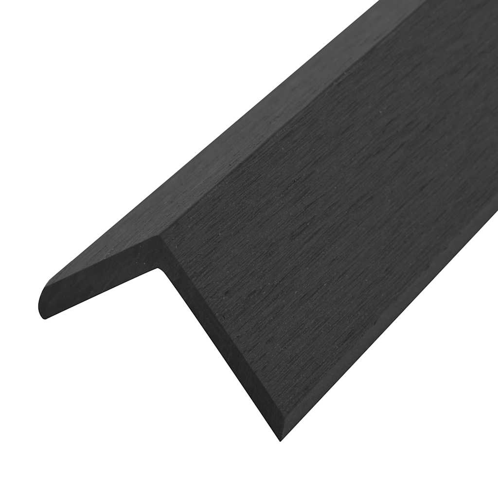 vidaXL 5 pcs Decking Angle Trims WPC 170 cm Black 6