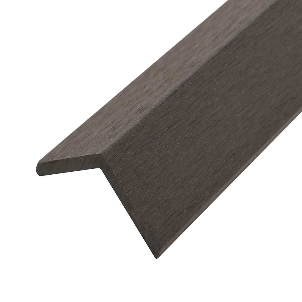 vidaXL 5 pcs Decking Angle Trims WPC 170 cm Dark Brown 6