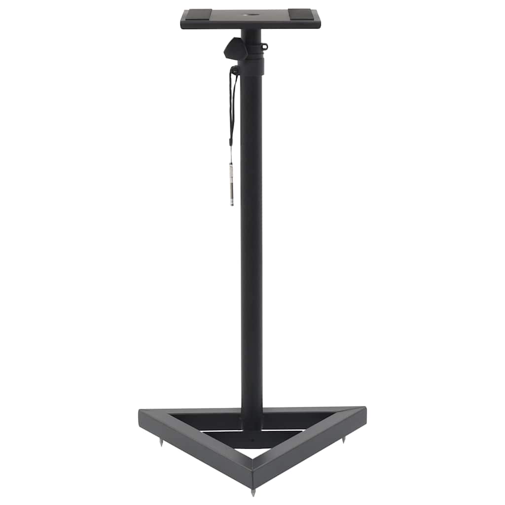 vidaXL Studio Monitor Speaker Stands 2 pcs Black Steel 6