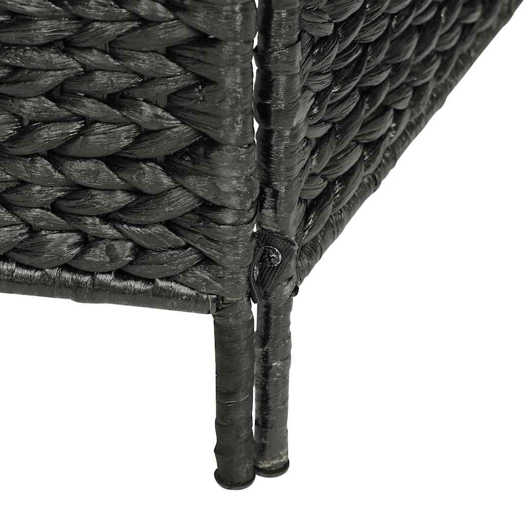 vidaXL 5-Panel Room Divider Black 193x160 cm Water Hyacinth 6
