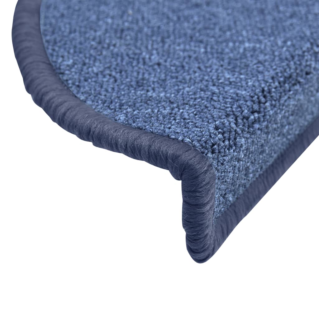 vidaXL Stair mats 15 pcs 56 x 17 x 3 cm Non-Slip Blue 6