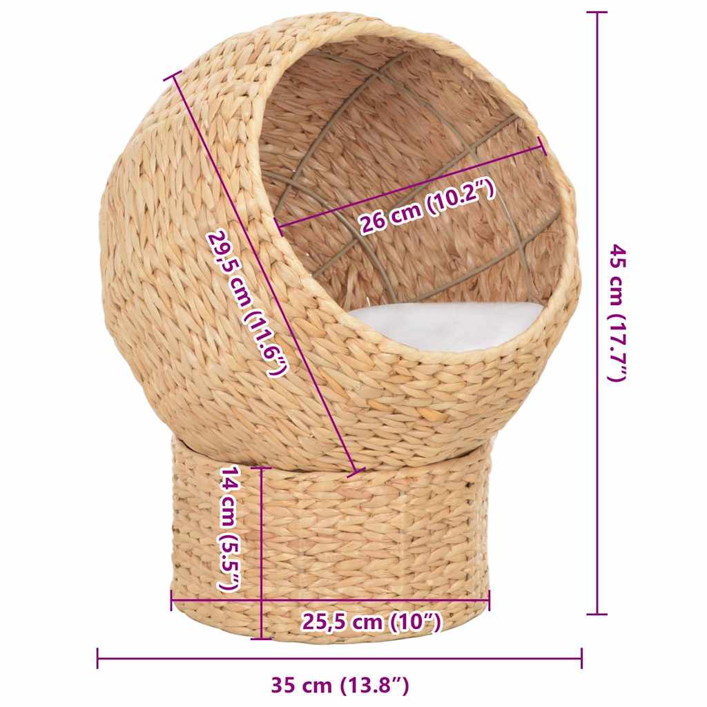 vidaXL Cat Basket Seagrass 5