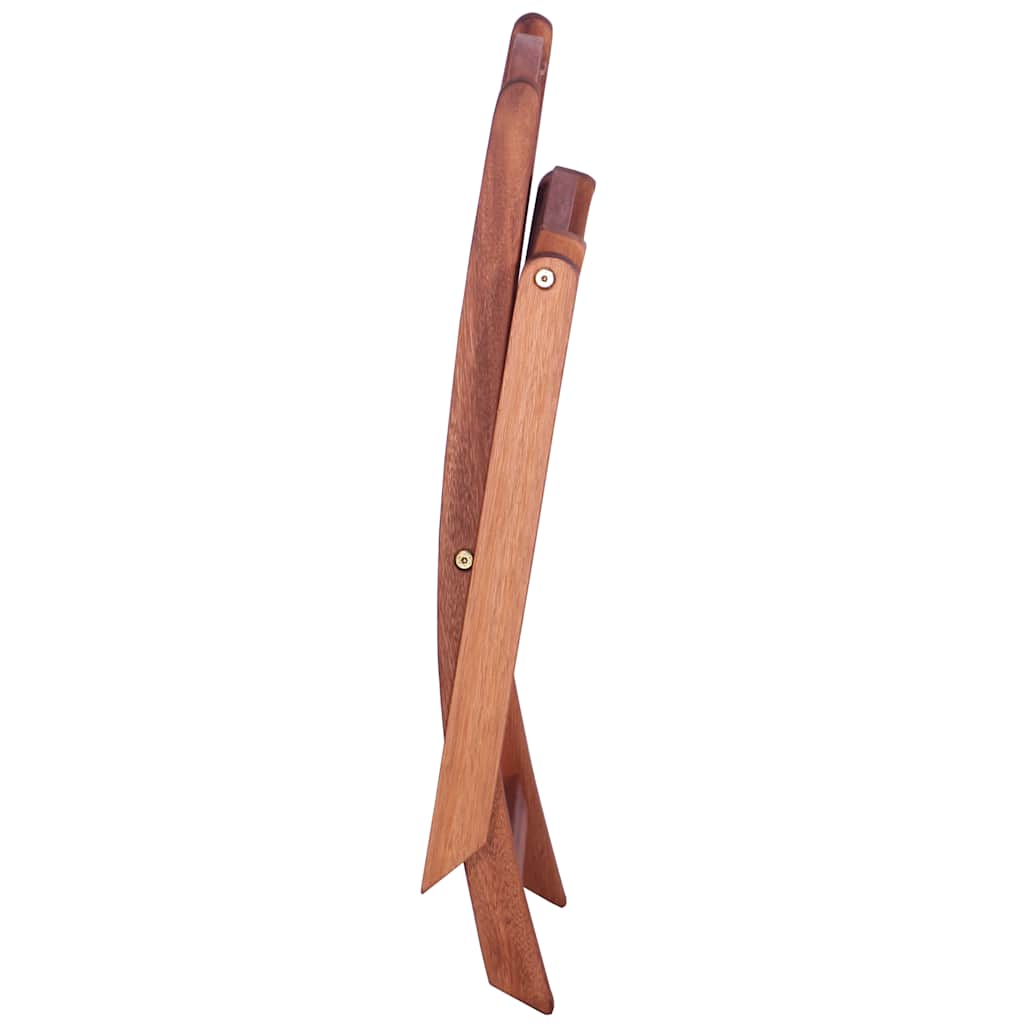 vidaXL Children's Folding Chairs 2 pcs Solid Eucalyptus Wood 6