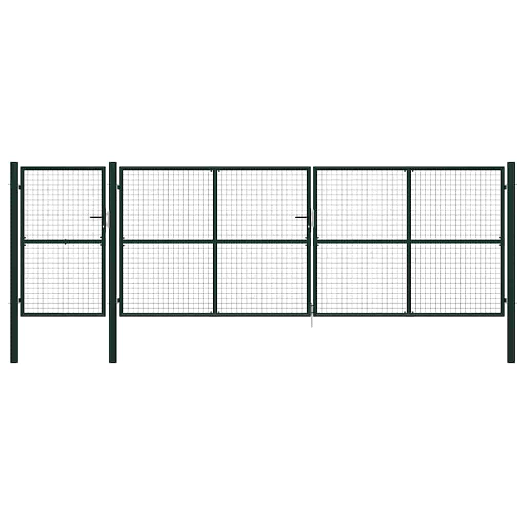 Garden Gate Steel Green 500 cm 150 cm