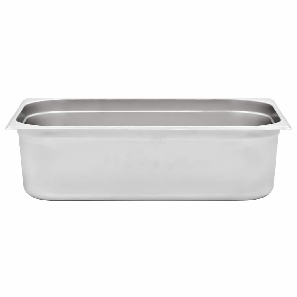 vidaXL Gastronorm Containers 2 pcs GN 1/1 150 mm Stainless Steel 6