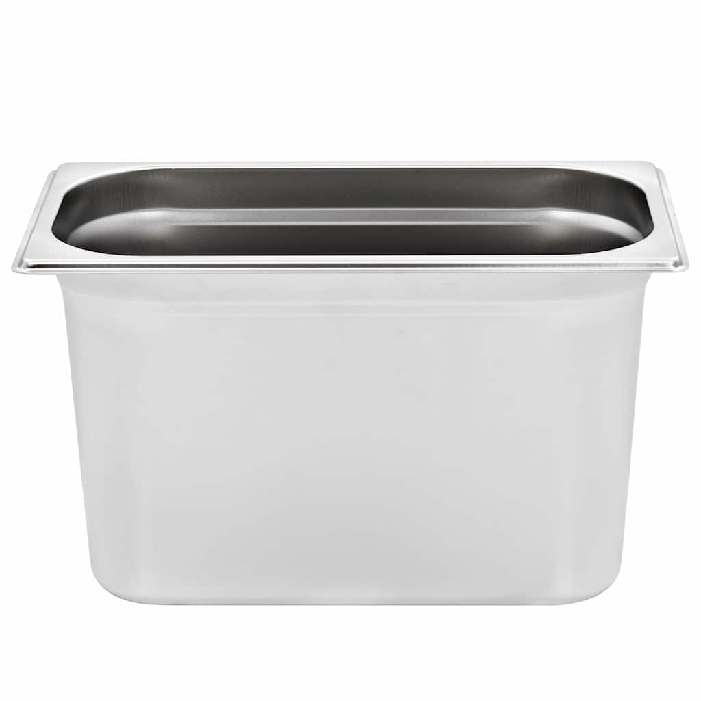 vidaXL Gastronorm Containers 4 pcs GN 1/3 200 mm Stainless Steel 6