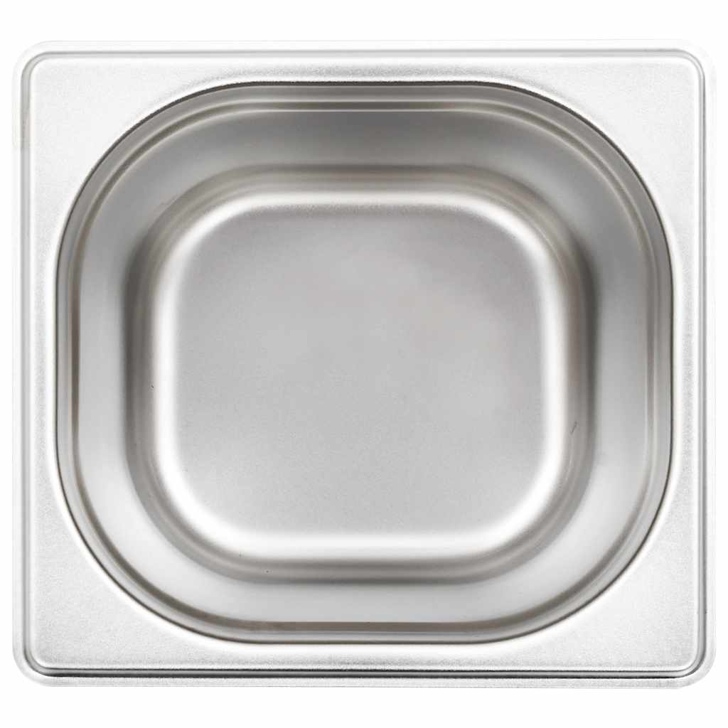 vidaXL Gastronorm Containers 8 pcs GN 1/6 150 mm Stainless Steel 6