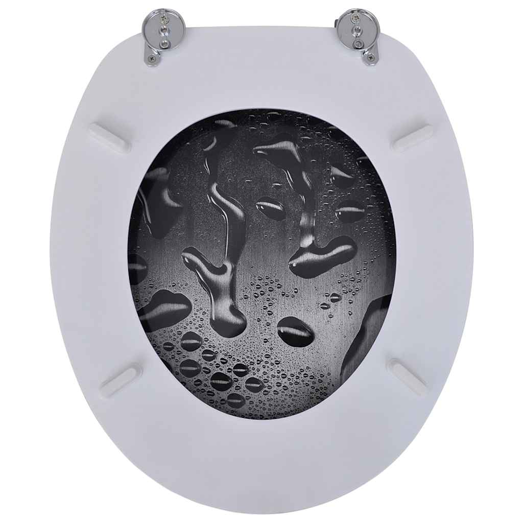 vidaXL Toilet Seats with Lids 2 pcs MDF Water 6