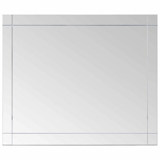 vidaXL Wall Mirror | Transparent | Glass | 80 x 60 cm | Minimalistic 2