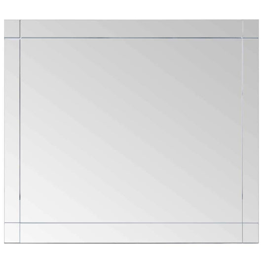 vidaXL Wall Mirror | Silver | Glass | 100x60 cm | Wall Mounting | Wall Mirror 2