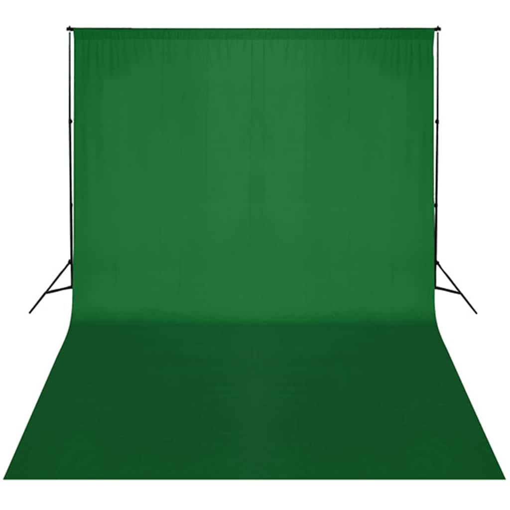 160066 vidaXL Backdrop Support System 300 x 300 cm Green 3