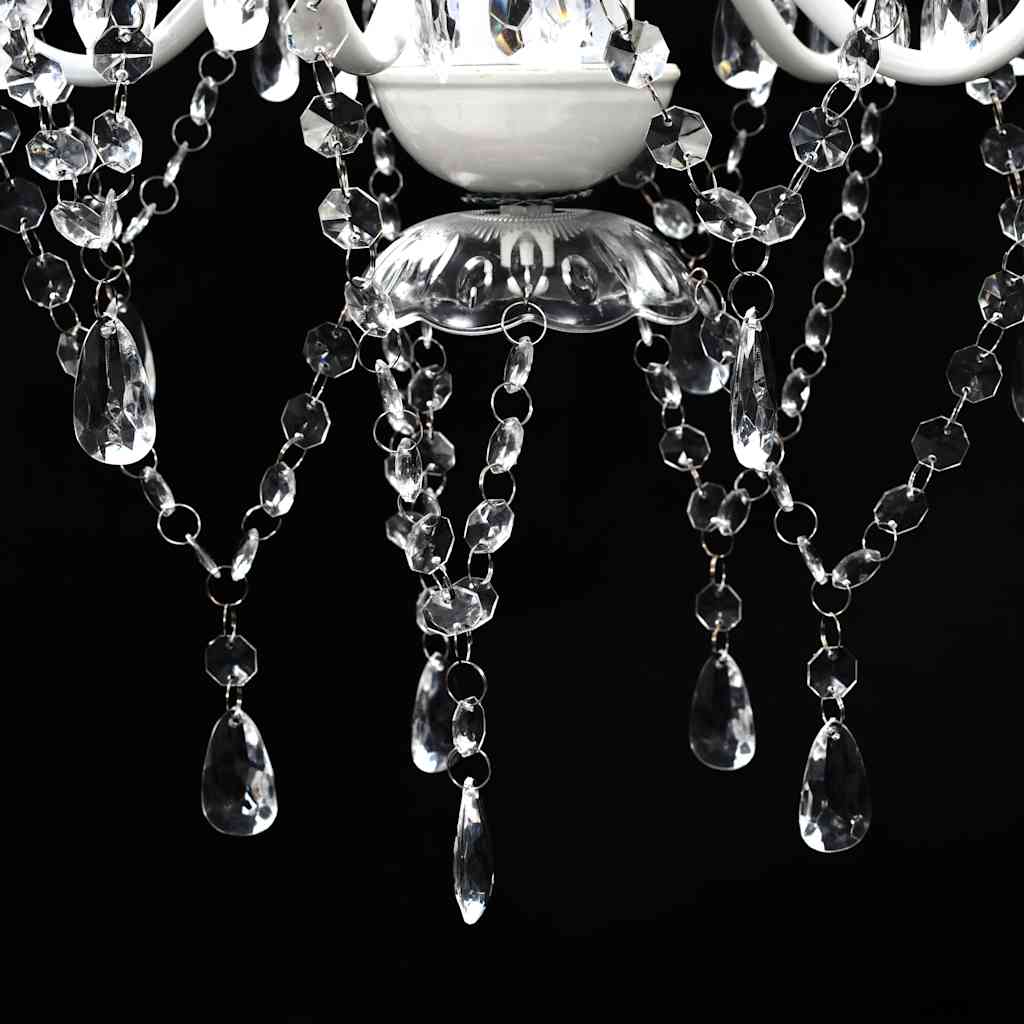 vidaXL Artificial Crystal Glass Ceiling Light | Transparent 6