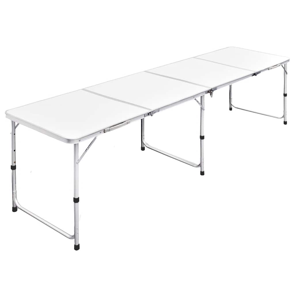 vidaXL Foldable Camping Height Adjustable Aluminium