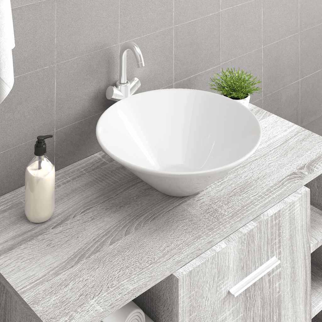 Wash Basins 2 pcs 42x42x14 cm Ceramic White