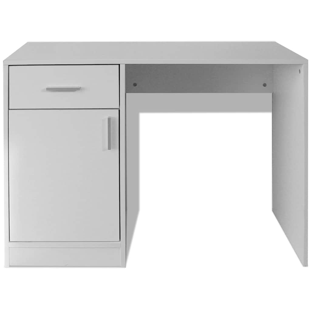 Desk with Drawer&Cabinet 100x40x73 cm White