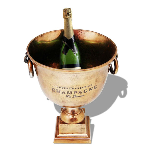 243498 vidaXL Trophy Cup Champagne Cooler Copper Brown 2