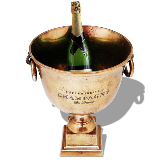 243498 vidaXL Trophy Cup Champagne Cooler Copper Brown 2