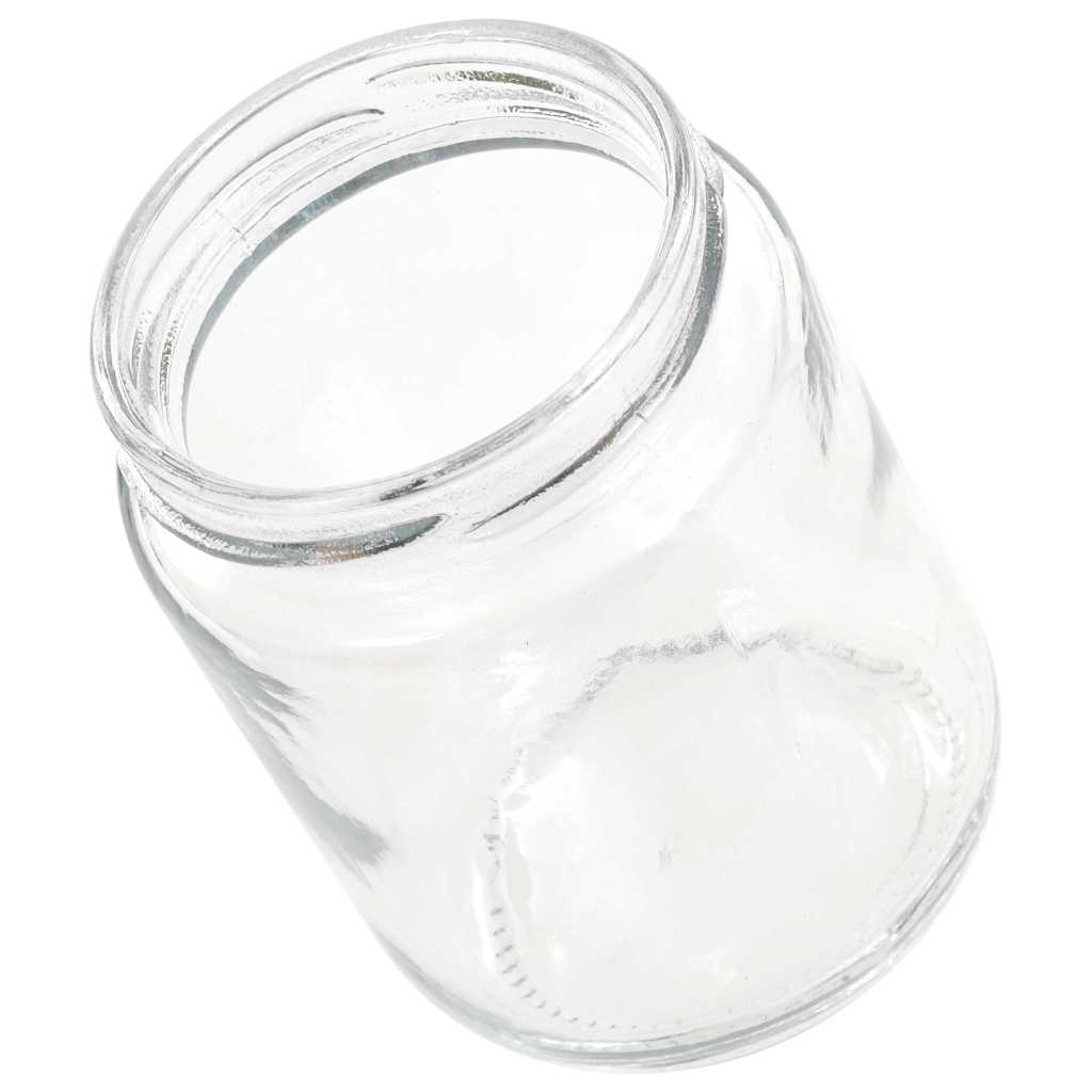 vidaXL Glass Jam Jars with Red Lid 48 pcs 230 ml 6