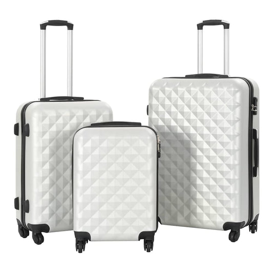 Hardcase Trolley Set 3 pcs ABS in Silver
