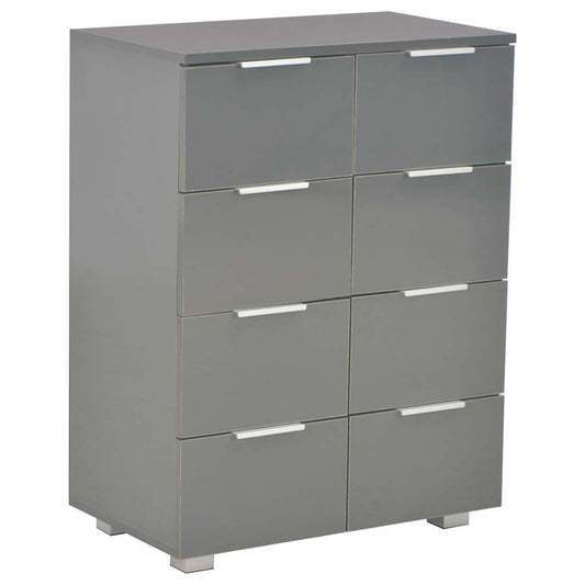 Sideboard High Gloss 60x35x80 cm Engineered Wood Grey