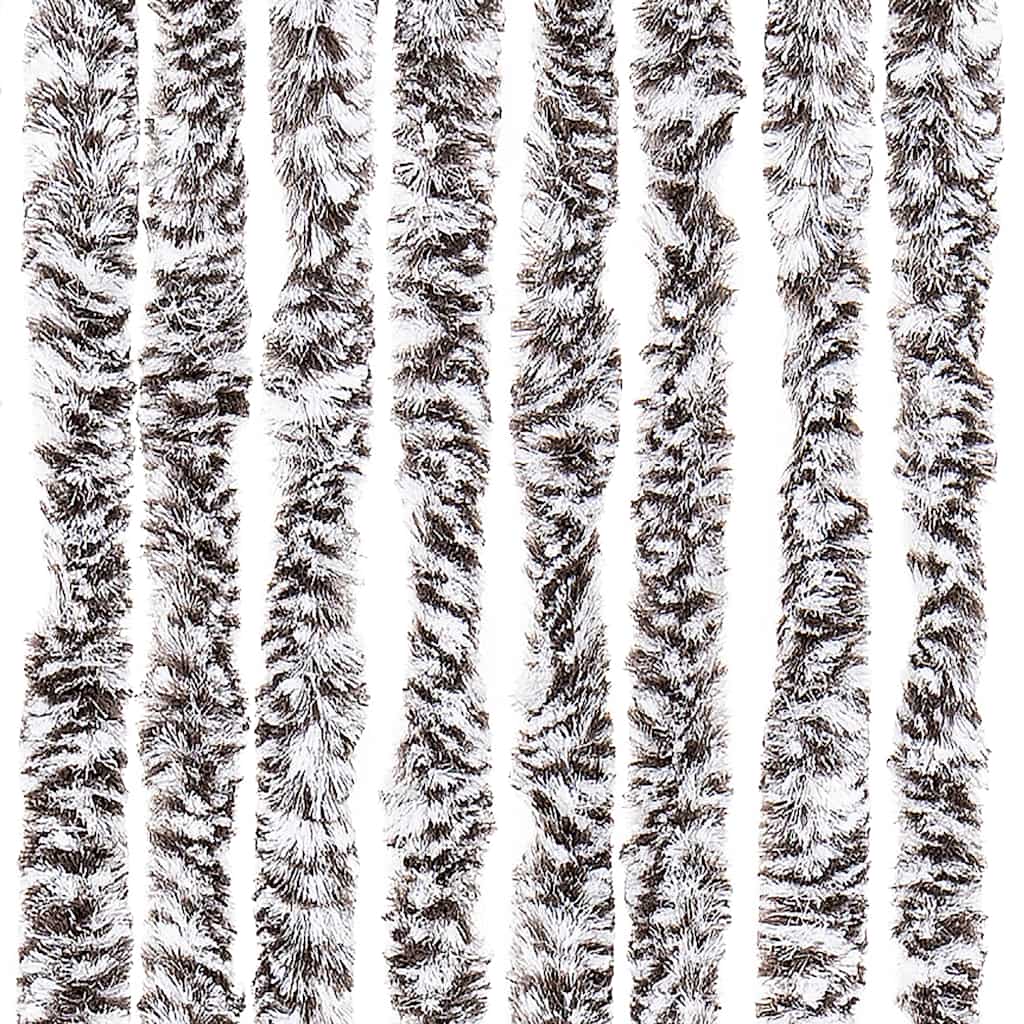 vidaXL Insect Curtain Brown and Beige 100x220 cm Chenille 6