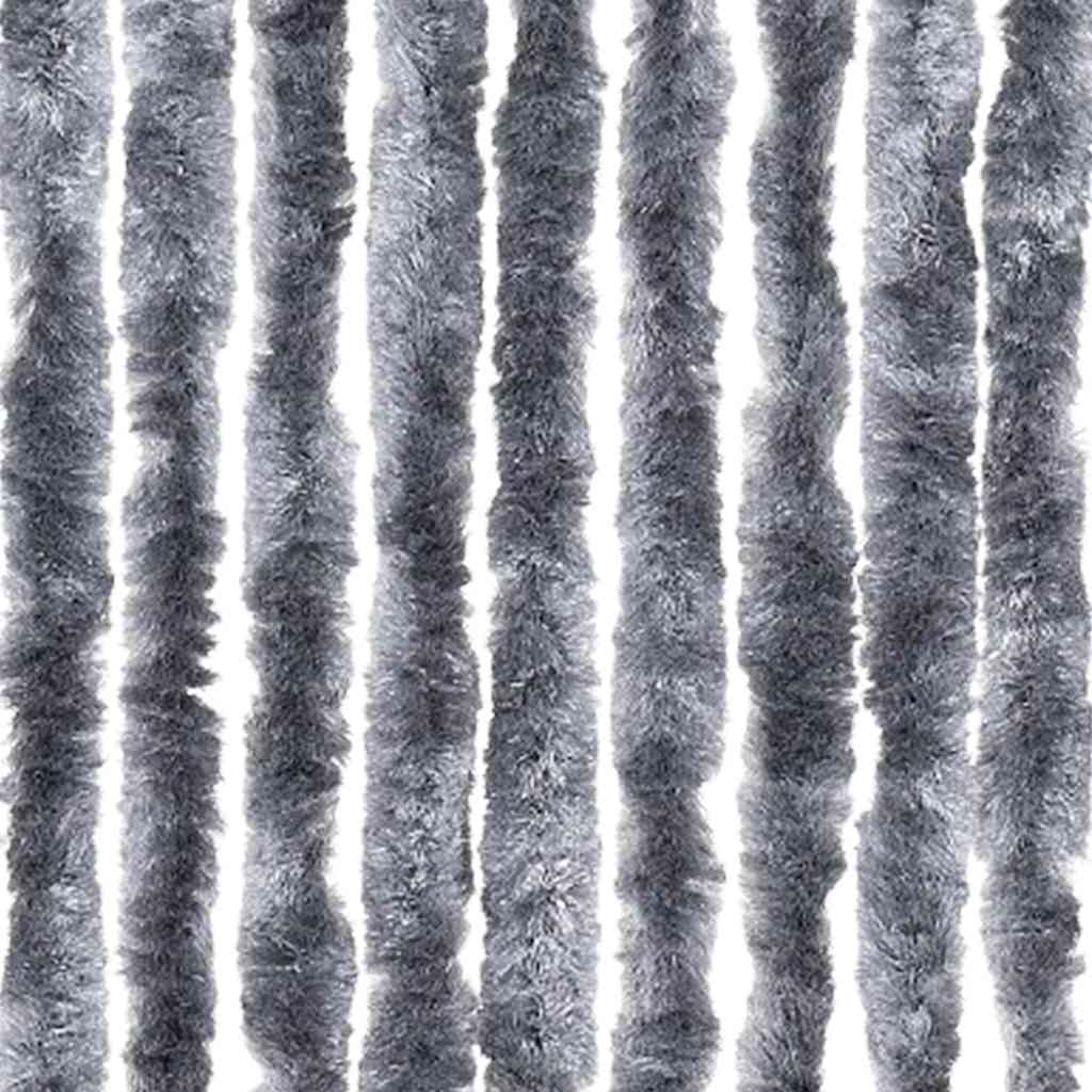 vidaXL Insect Curtain Silver 100x220 cm Chenille 6