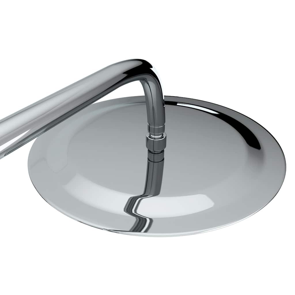 vidaXL Dual Head Shower Set with Hand Shower Stainless Steel 6