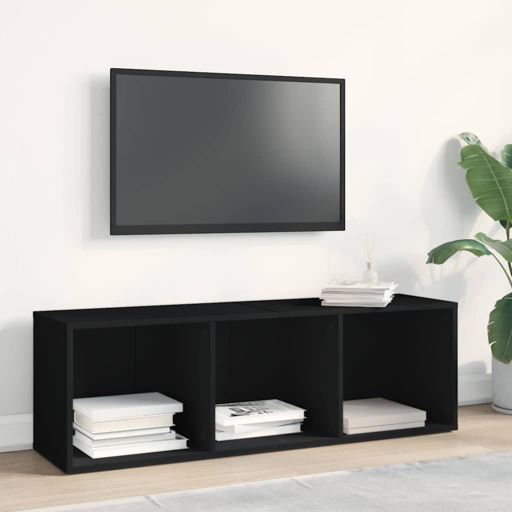 vidaXL Book Cabinet | Black | Engineered wood | Medium | Storage Cabinet 6