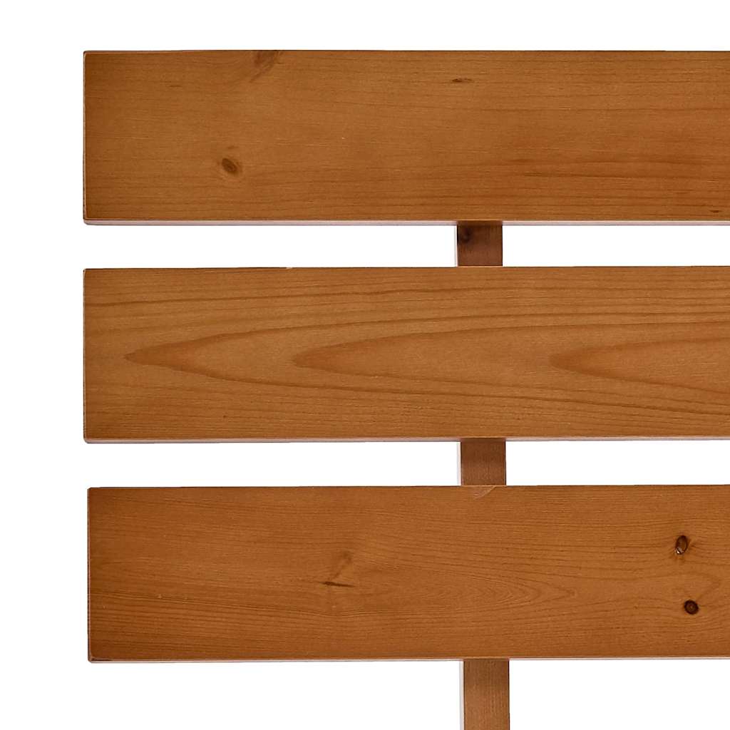 Bed Frame without Mattress Honey Brown 90 x 200 cm