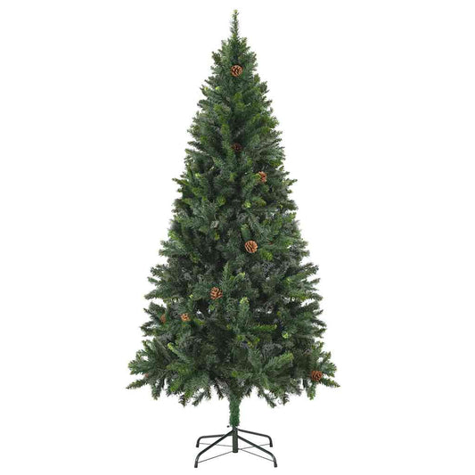 vidaXL Christmas Tree | Green | PVC, Iron | 180cm | Decorative Inlays 2