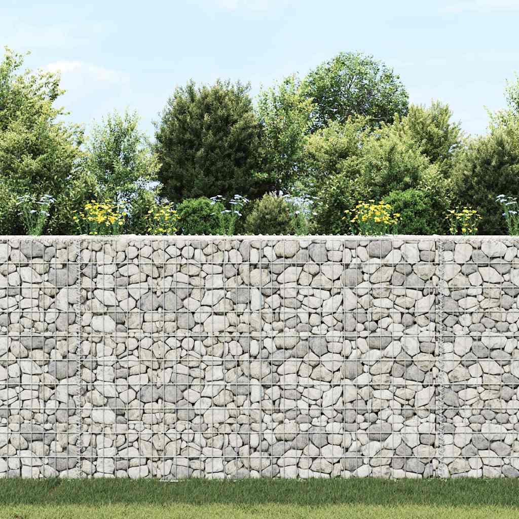 Trapezium Gabion Raised Bed Galvanised Steel 150 x 20 x 100 cm