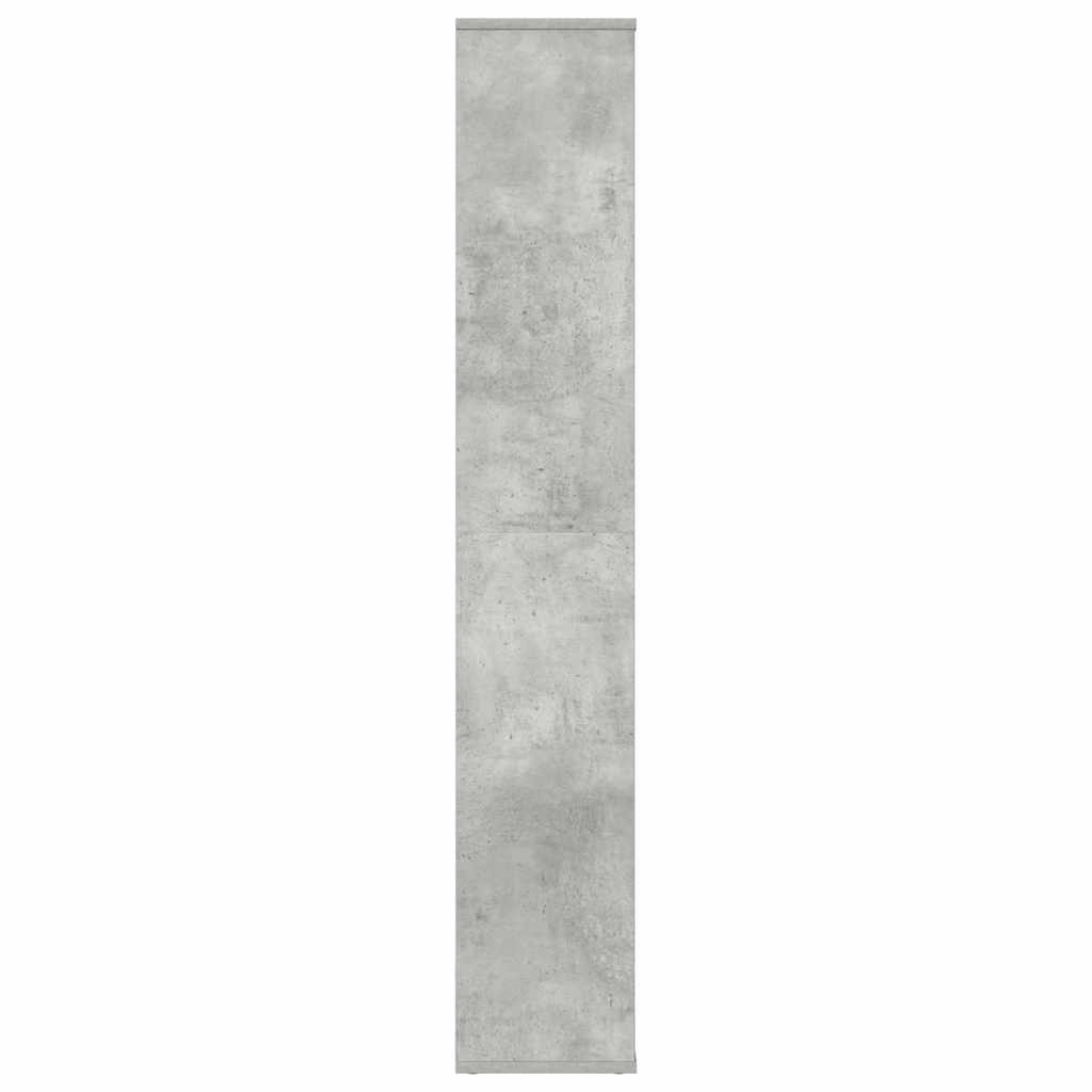 vidaXL Room Divider/Book Cabinet Concrete Grey 100x24x140 cm Engineered Wood 6