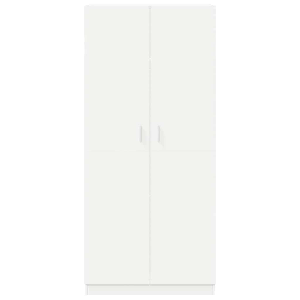 vidaXL Wardrobe | White | Engineered wood | Compact | Wardrobe | Rectangular 6
