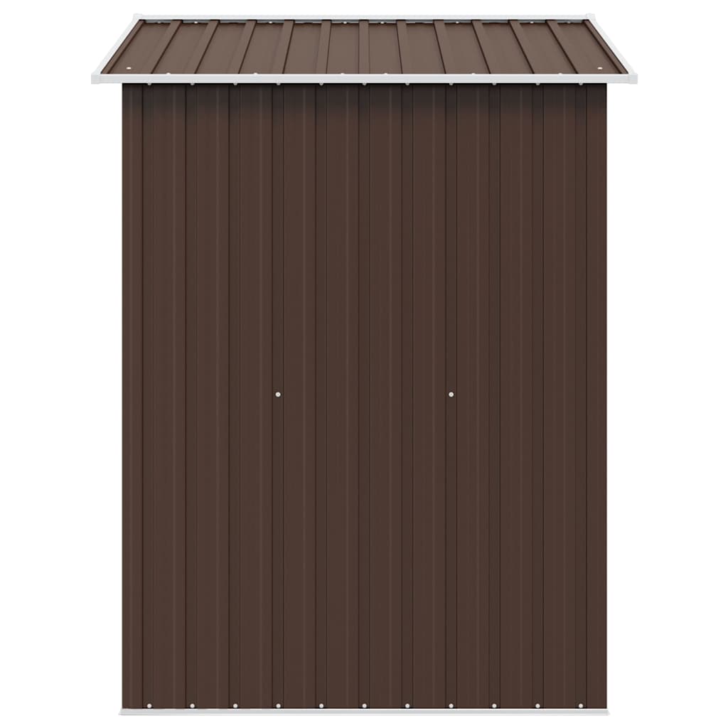 vidaXL Garden Shed | Brown | Galvanised Steel | Large | Durable | Garden Shed 6