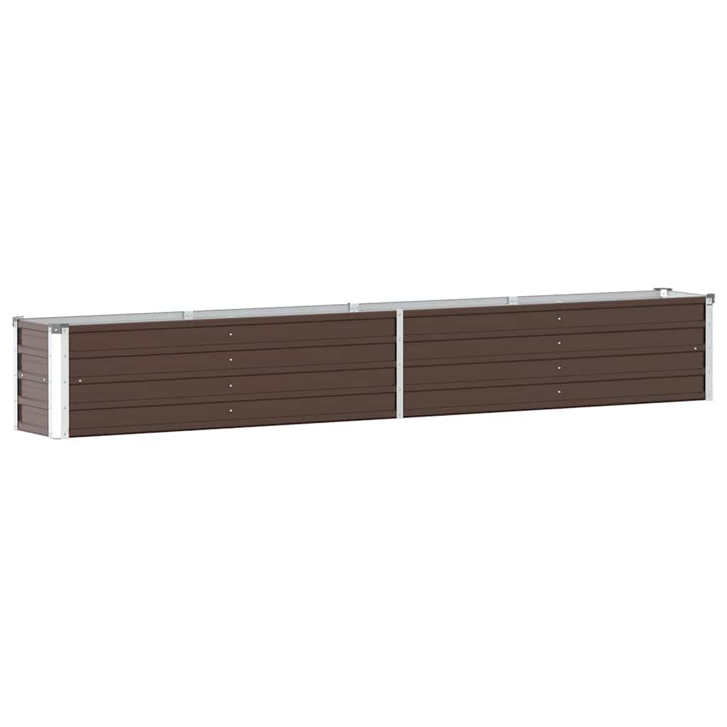 vidaXL Raised Bed | Brown | Galvanised steel | Large | Heavy Weight Endurance 6